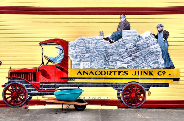 Anacortes Junk Co. in 1918 Mural by Bill Mitchell in Anacortes, Washington - Encircle Photos