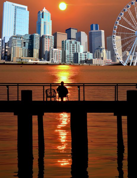 Seattle, Washington Composite of Three Photos - Encircle Photos