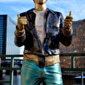 Bronze Fonz of Happy Days at Riverwalk in Milwaukee, Wisconsin - Encircle Photos
